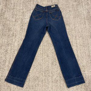 Vintage 80s Backsiders Womens Jeans Size 7 Blue Western High Rise